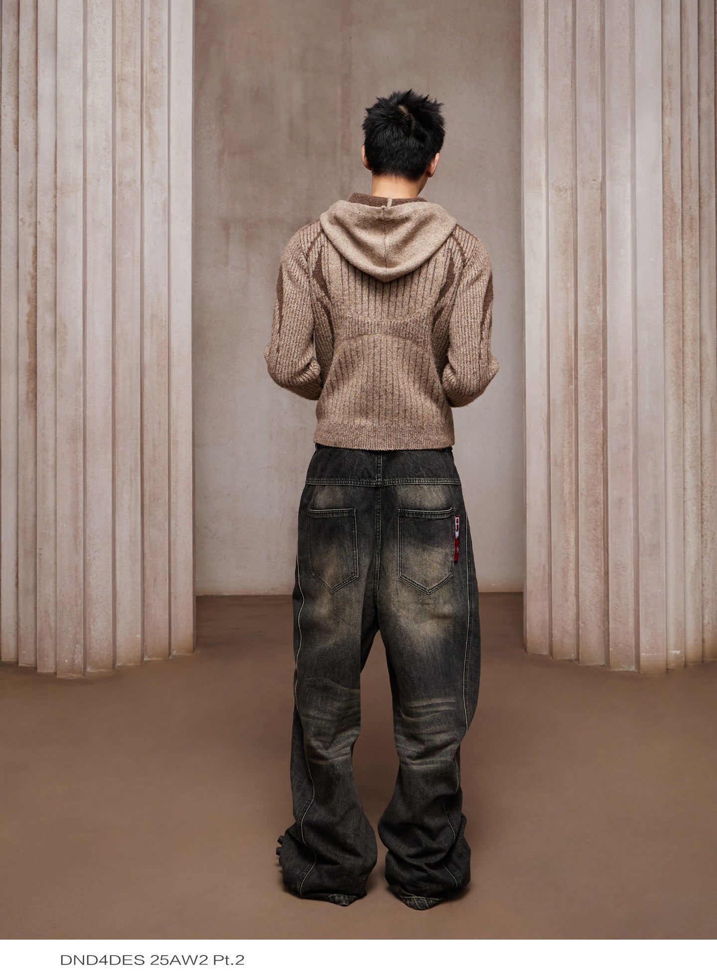 Wool-Blend Zip-Up Cardigan