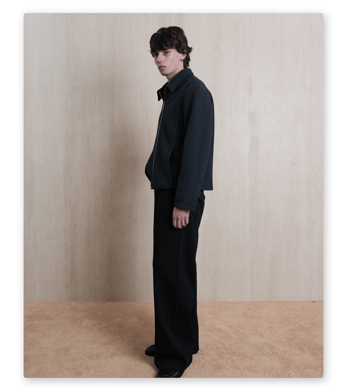 Deconstructed Zip-Up Jacket