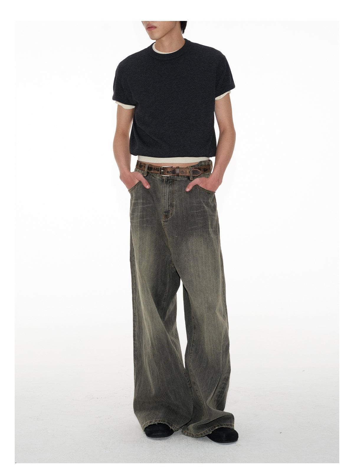 Bamboo Wide Leg Jeans