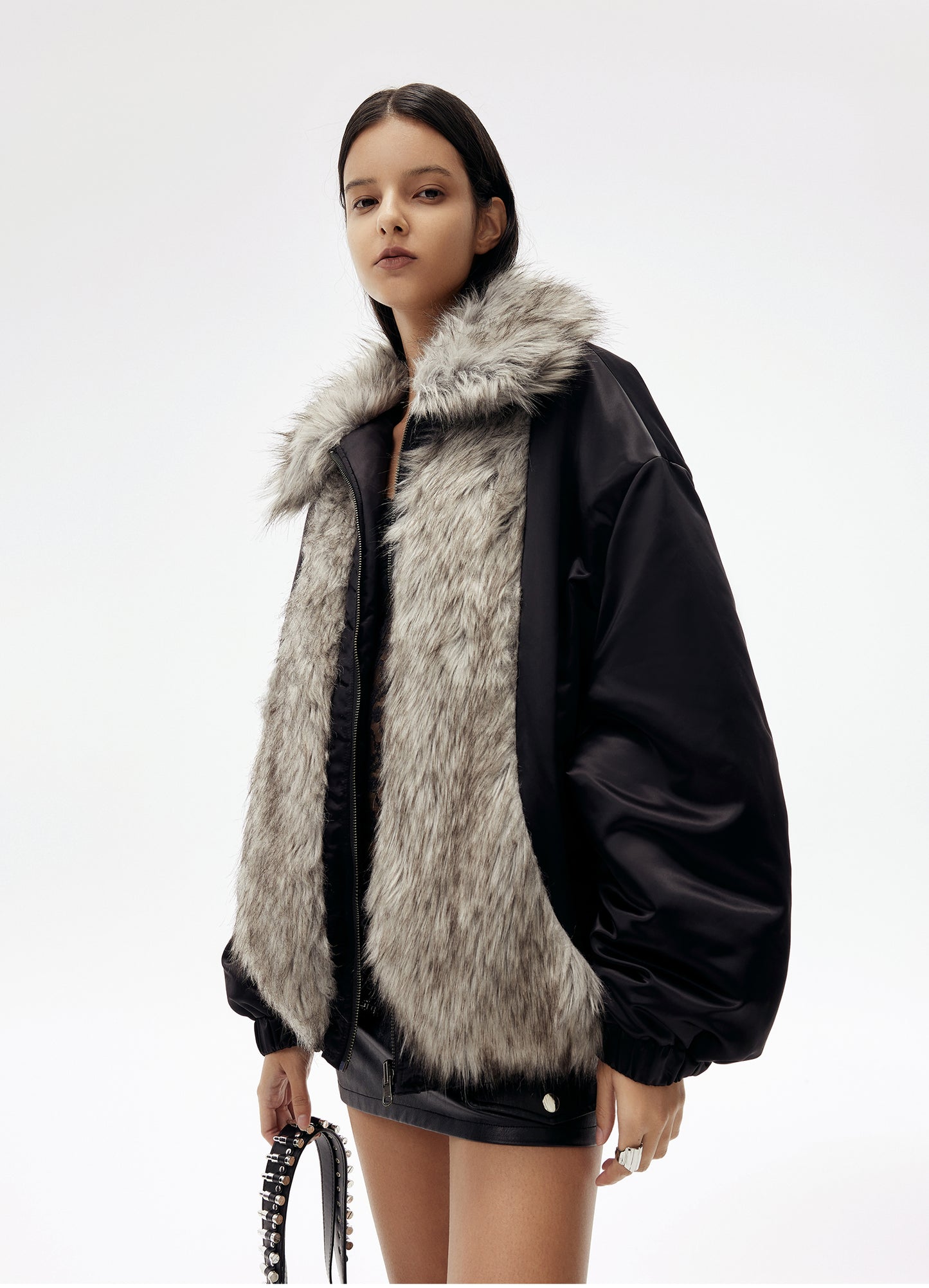 Big Fur Collar Jacket