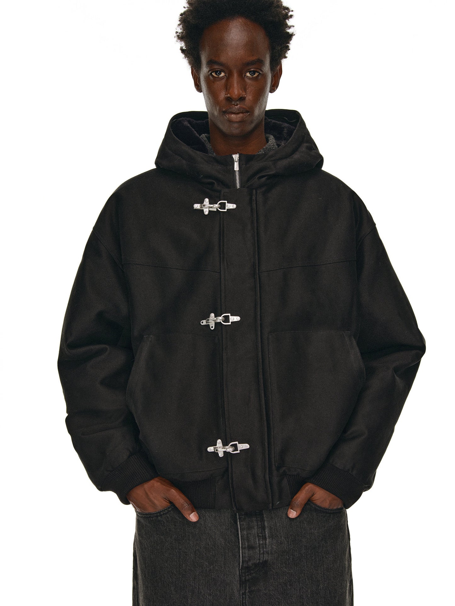 Fur Collar Hooded Jacket