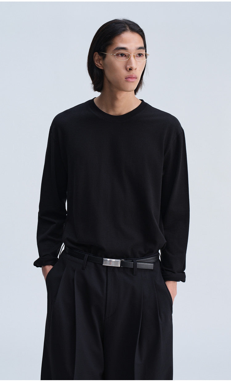 Stretch Knit Crew Neck T-Shirt