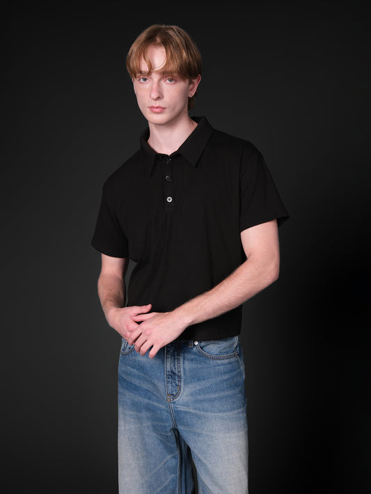 Short Wide Polo Shirt