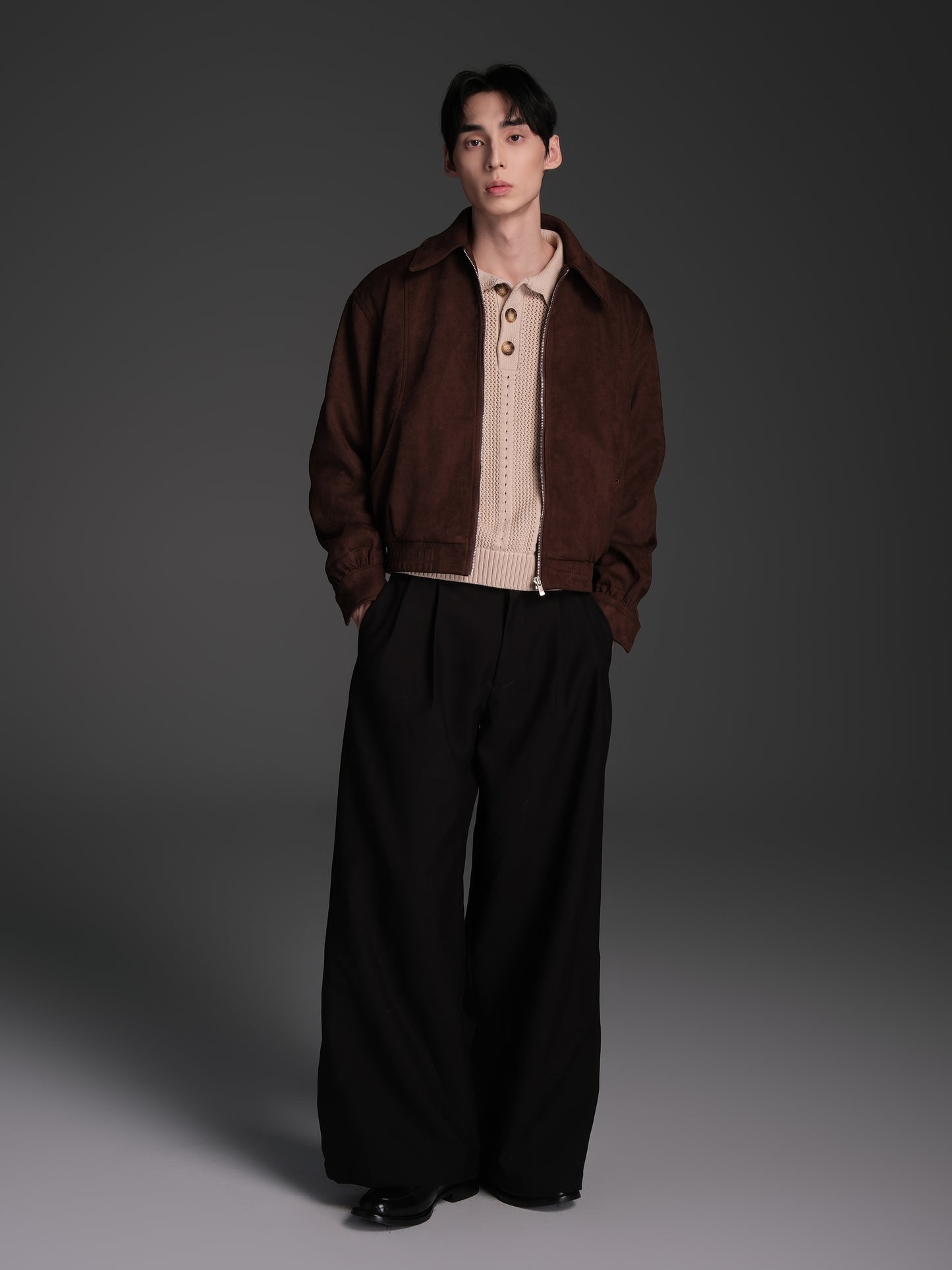 Wide Waist Balloon Jacket