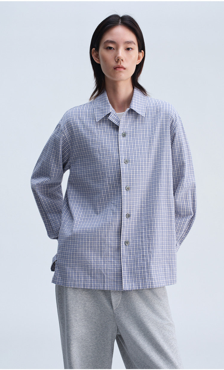 Casual Check Shirt with a Relaxed Fit