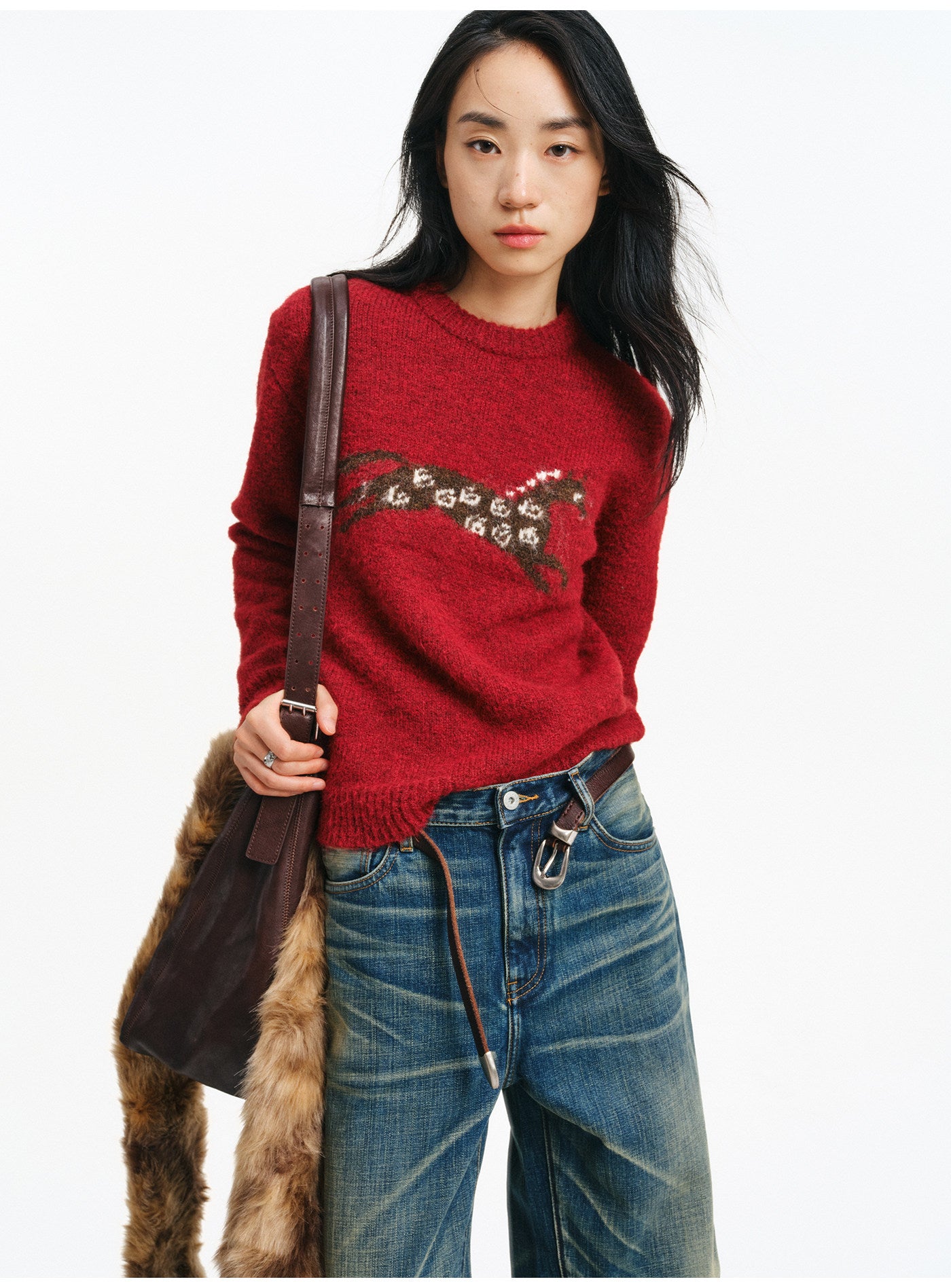 Jacquard Pullover Sweater