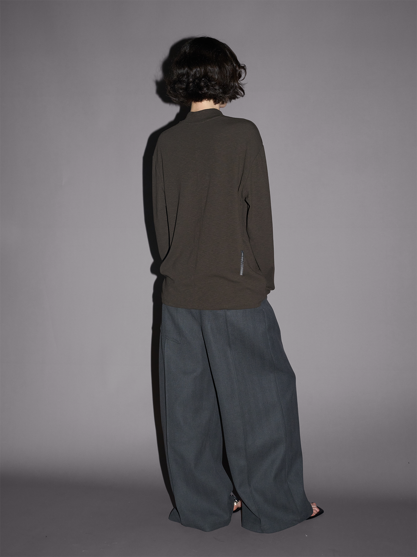 Bamboo Texture Crew Neck T-Shirt