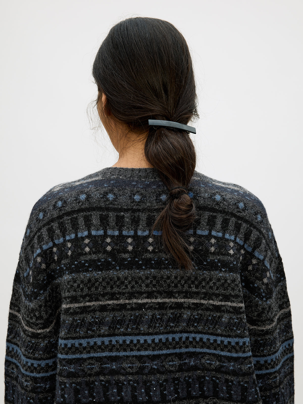 Crew Neck Button-Down Cardigan