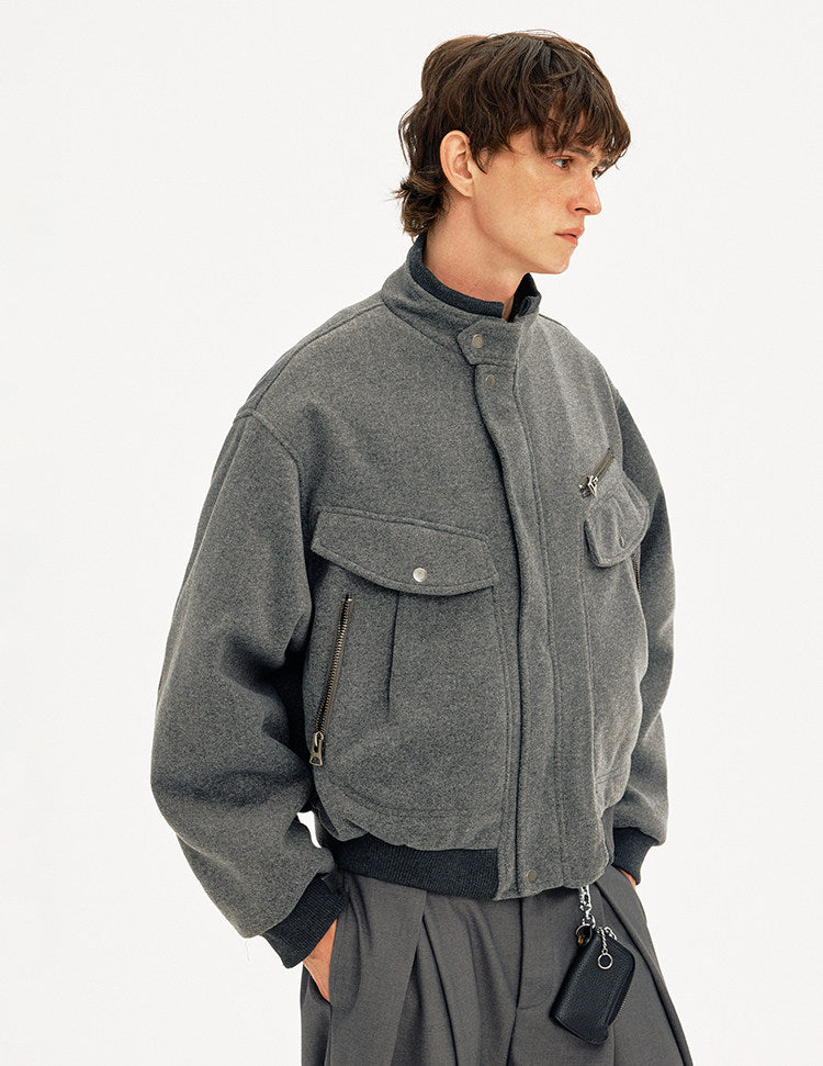 Stand Collar Workwear Jacket