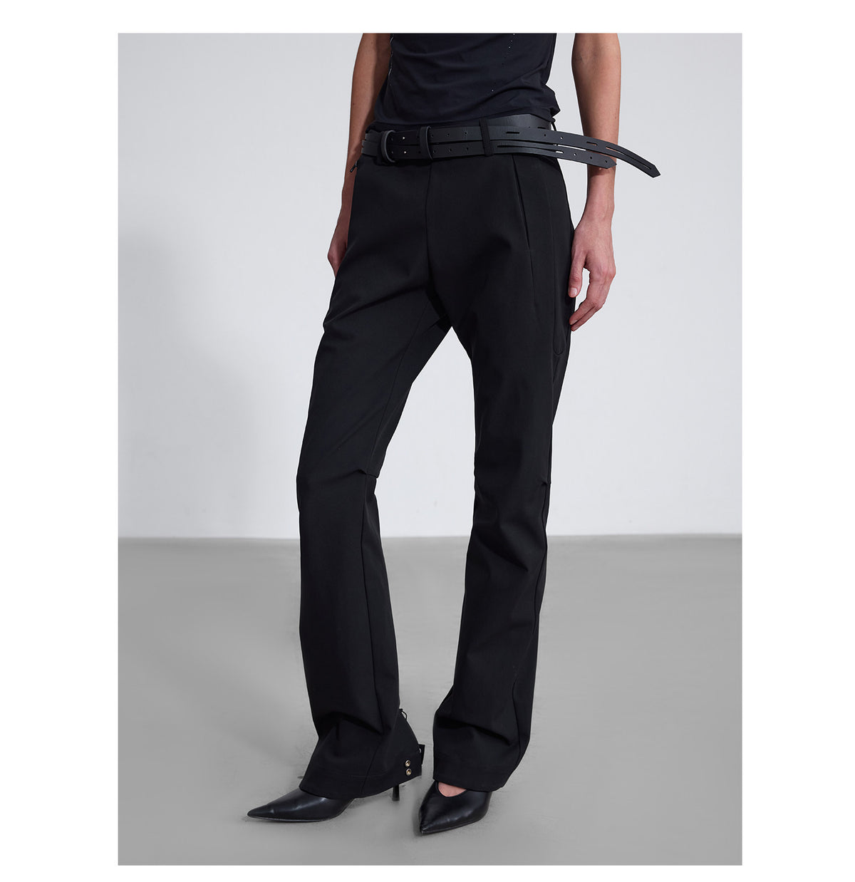 Buckle-less Cowhide Leather Belt