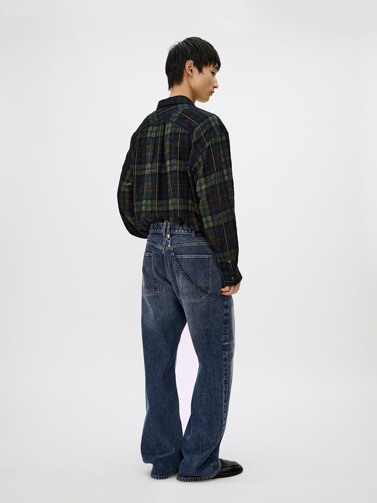 Cotton Twill Straight Leg Jeans