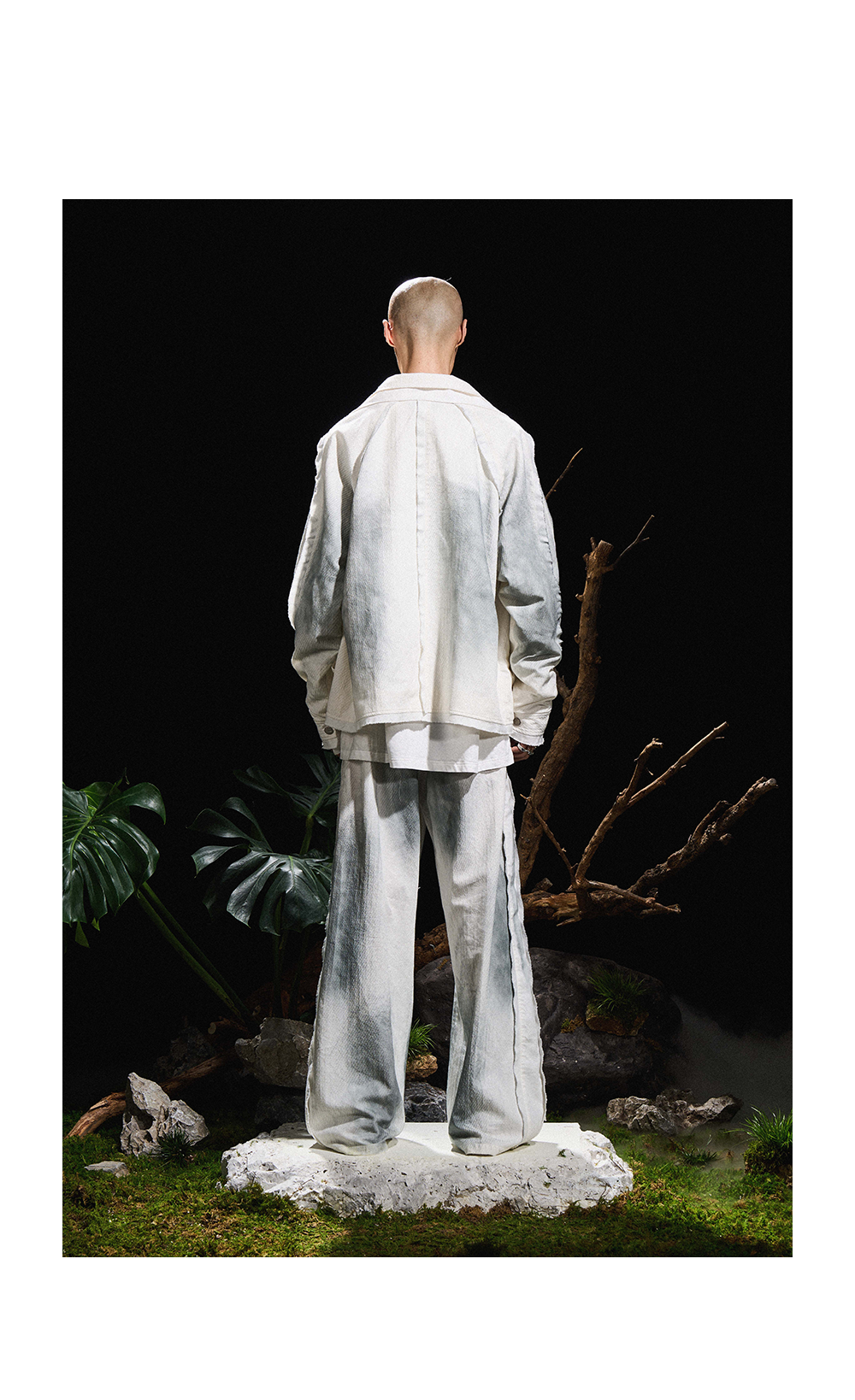 Dirty Dye Cotton Linen Jacket