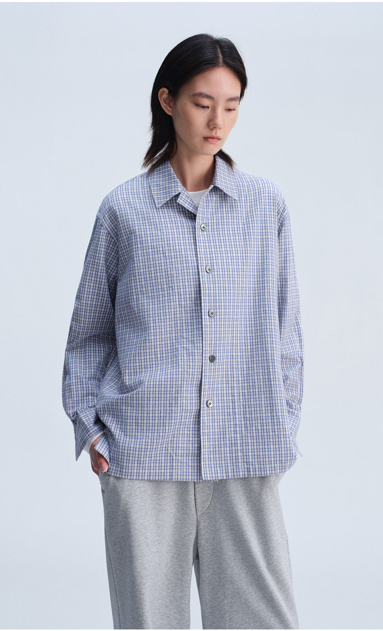 Casual Check Shirt with a Relaxed Fit