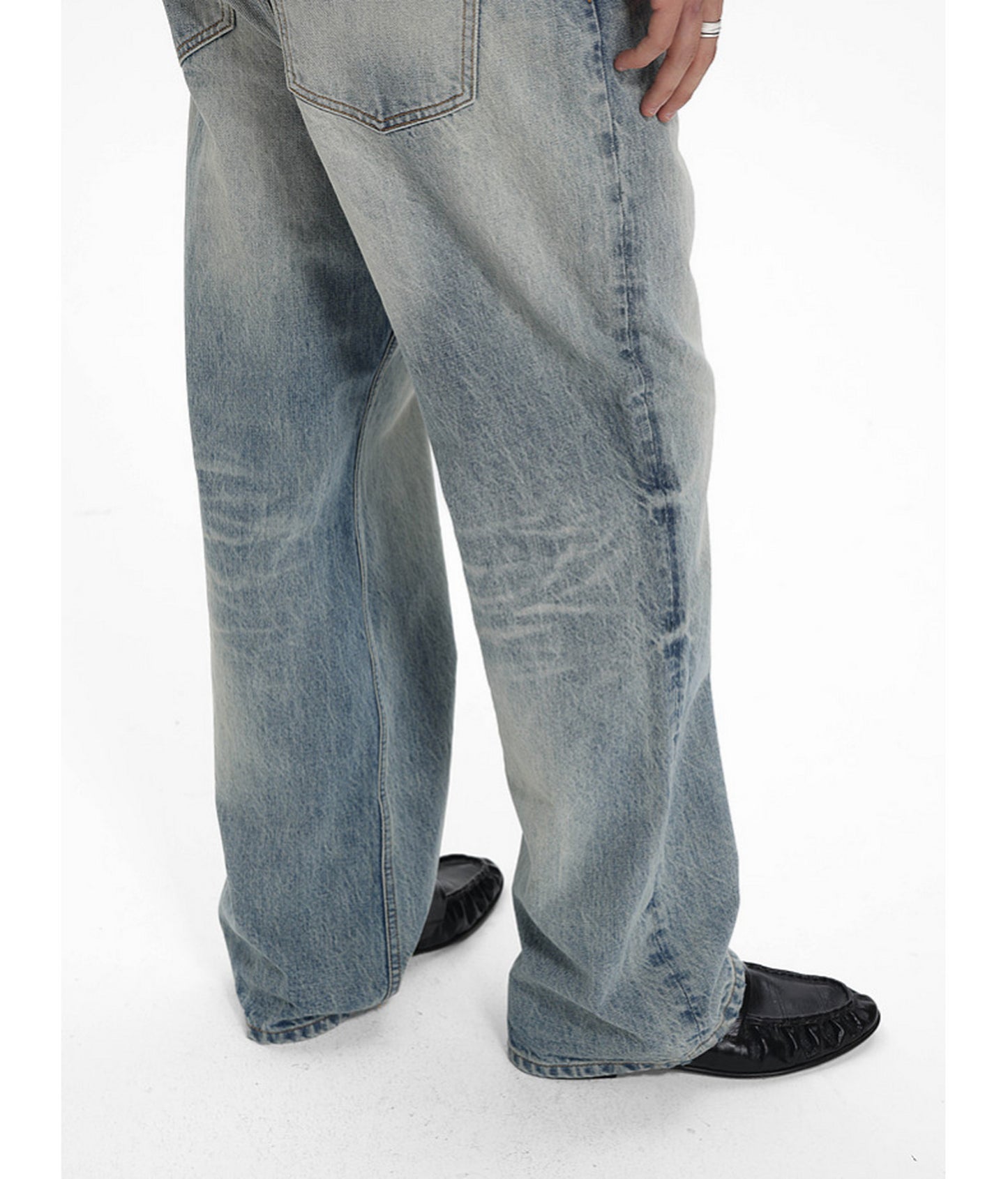 Vintage Heavy-Duty Honeycomb Denim Pants