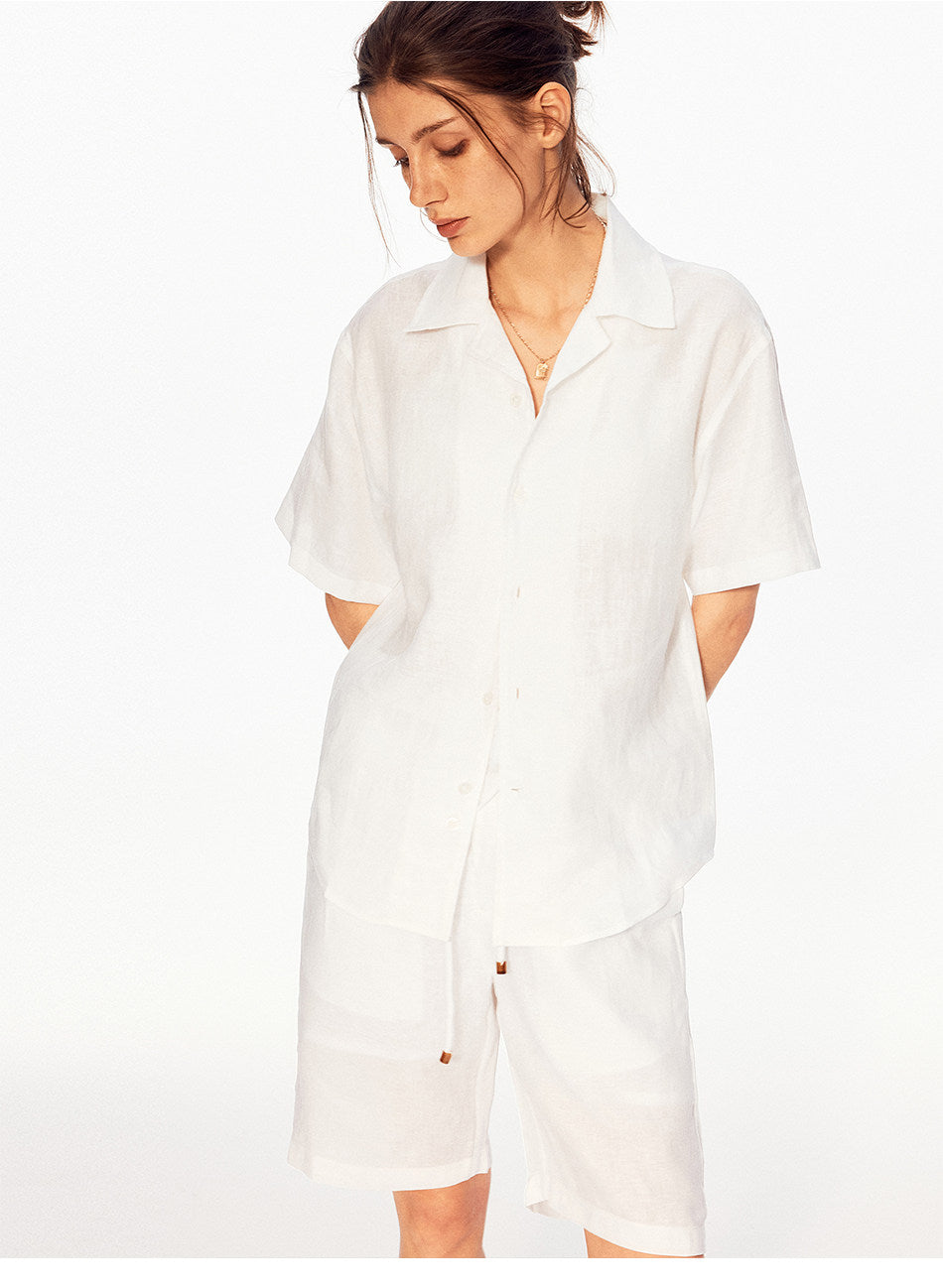 Seagull Collar Casual Shirt