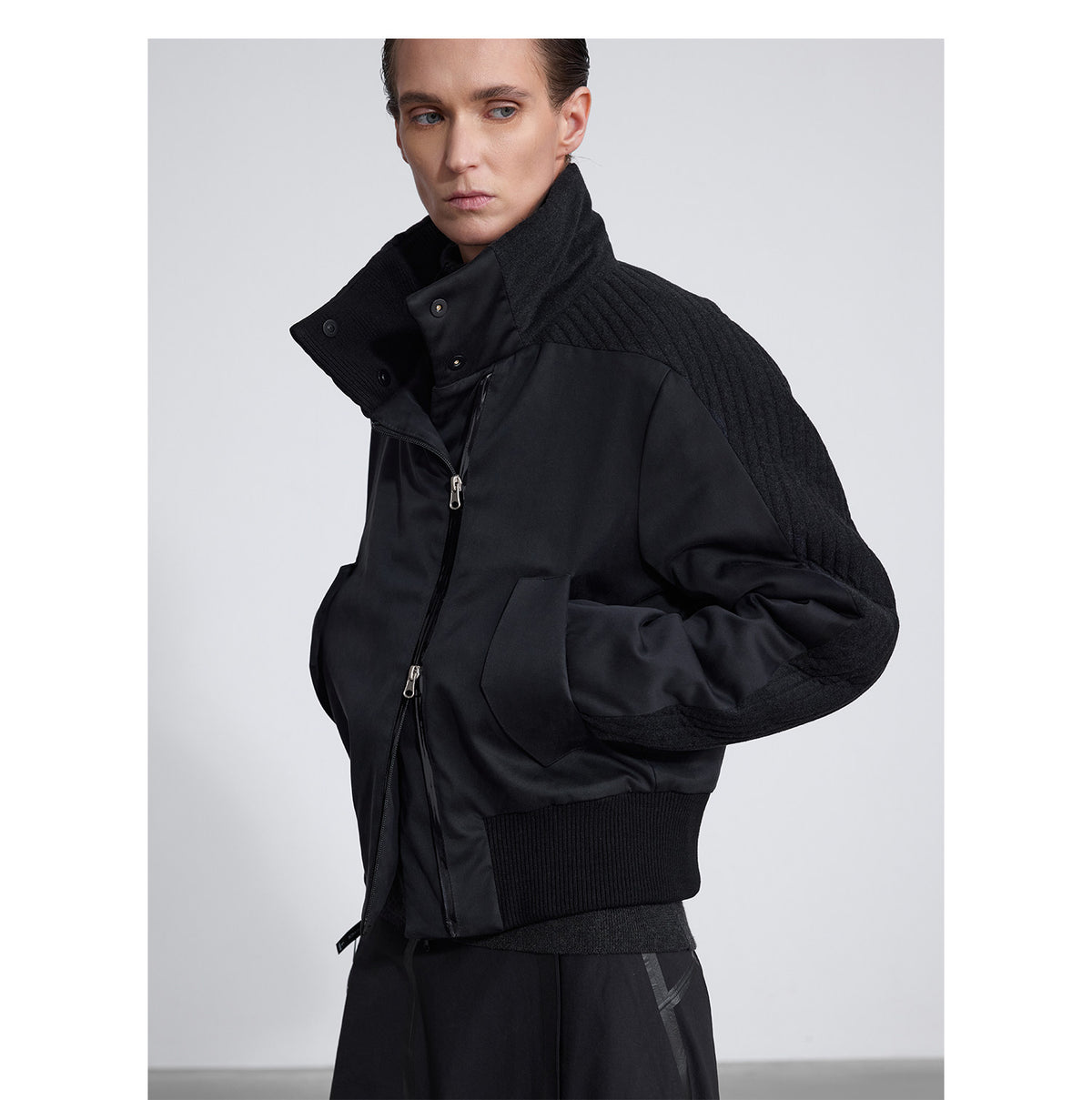 3D-Structured Quilted Jacket