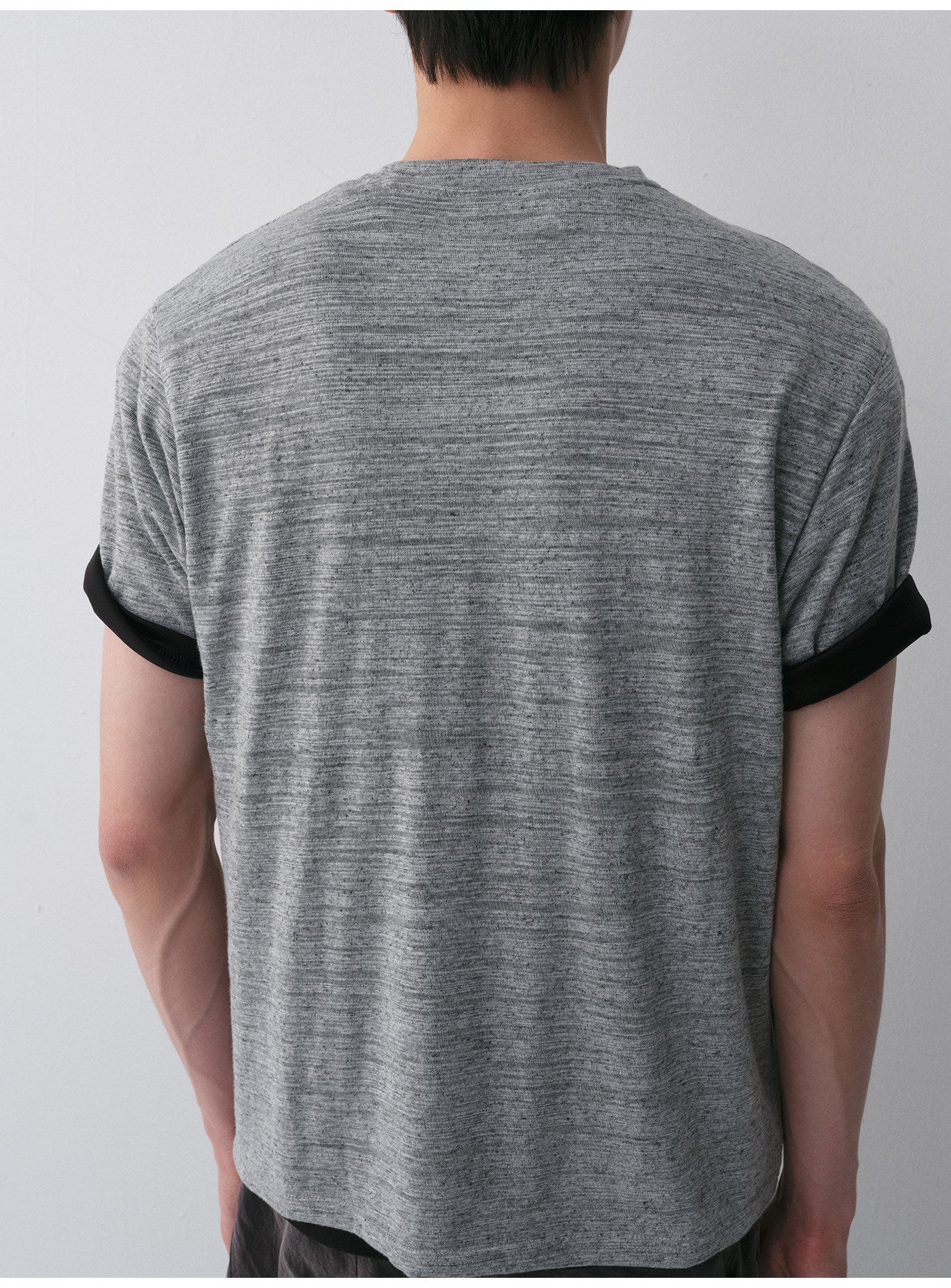 Linen-Blend Short-Sleeve T-Shirt