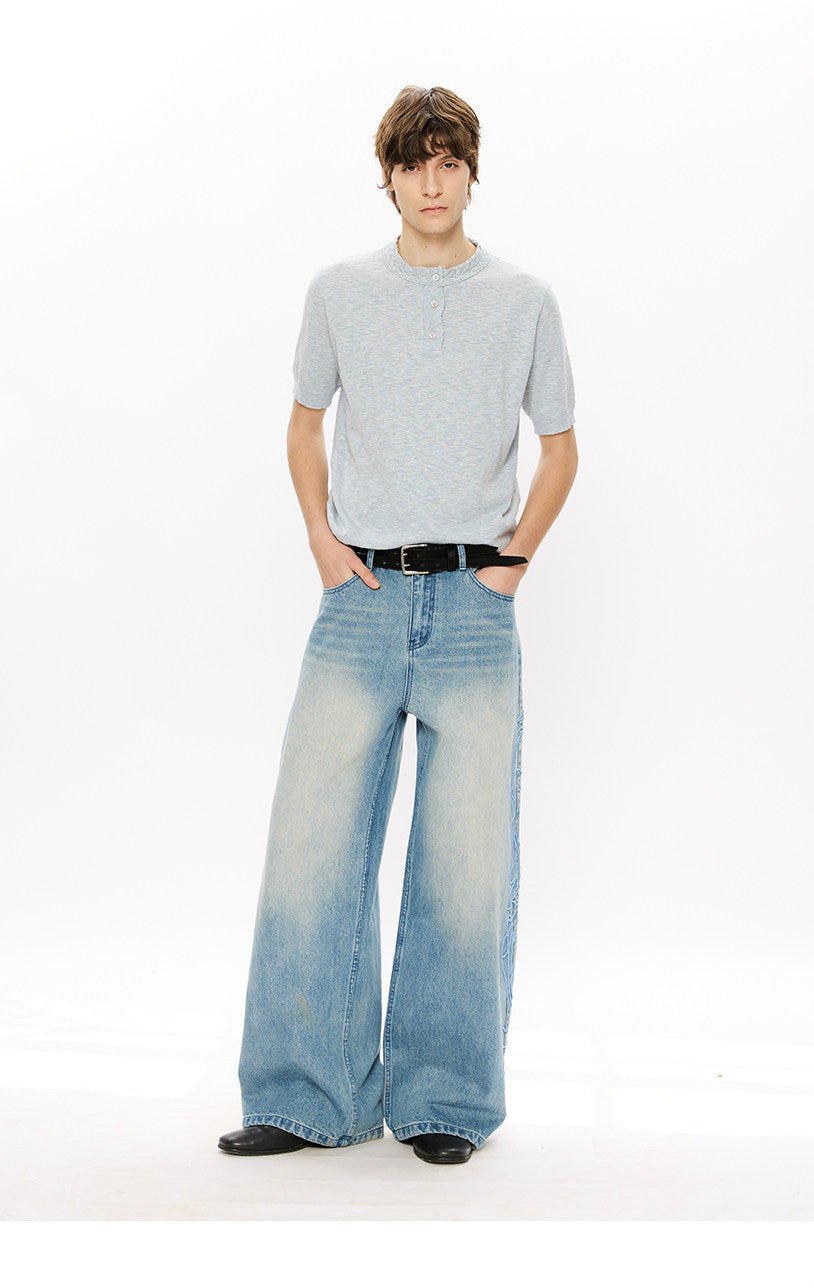 Relaxed-Fit Knit Casual Shirt