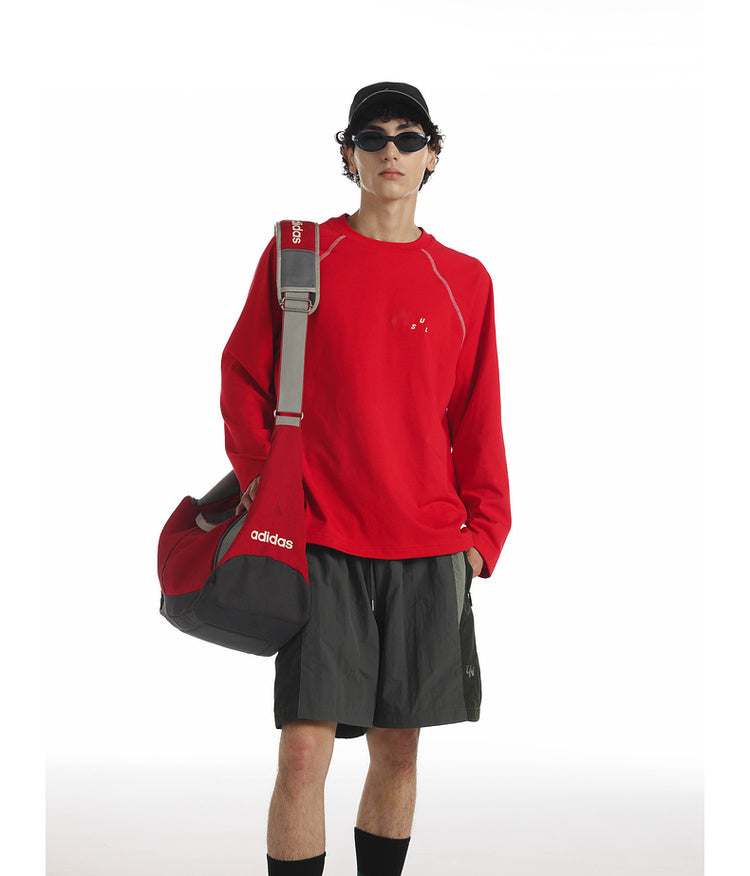 Contrast Color Raglan T-Shirt