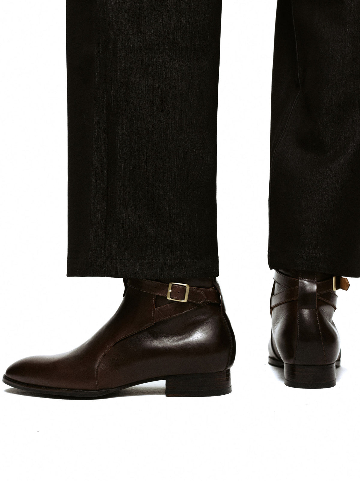 Short Boots with Lace-Up Straps
