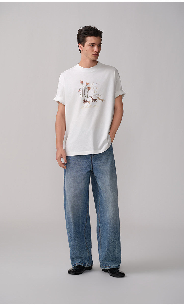 Vintage Washed Scimitar Jeans