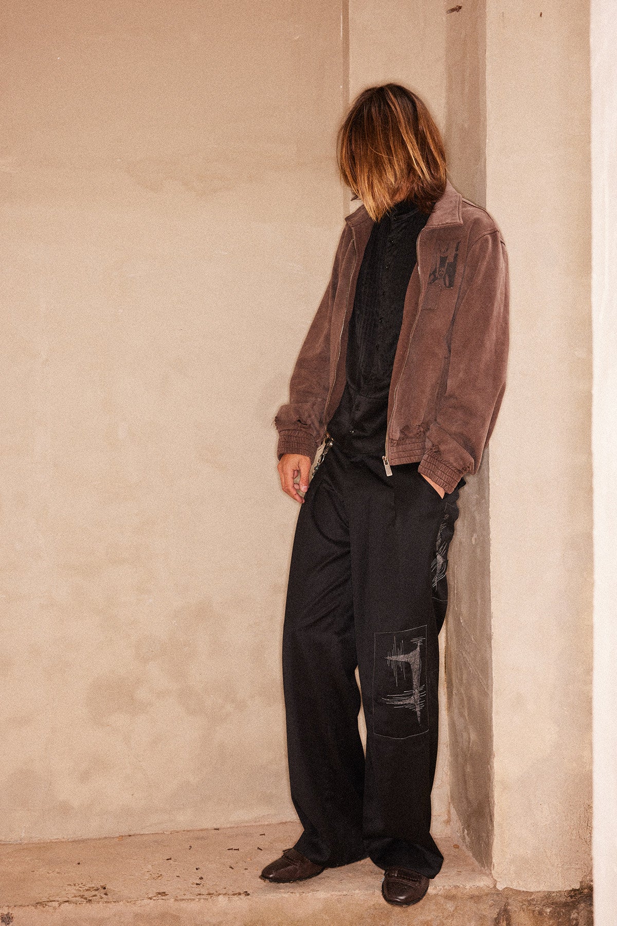 Appliqué Print Jacket