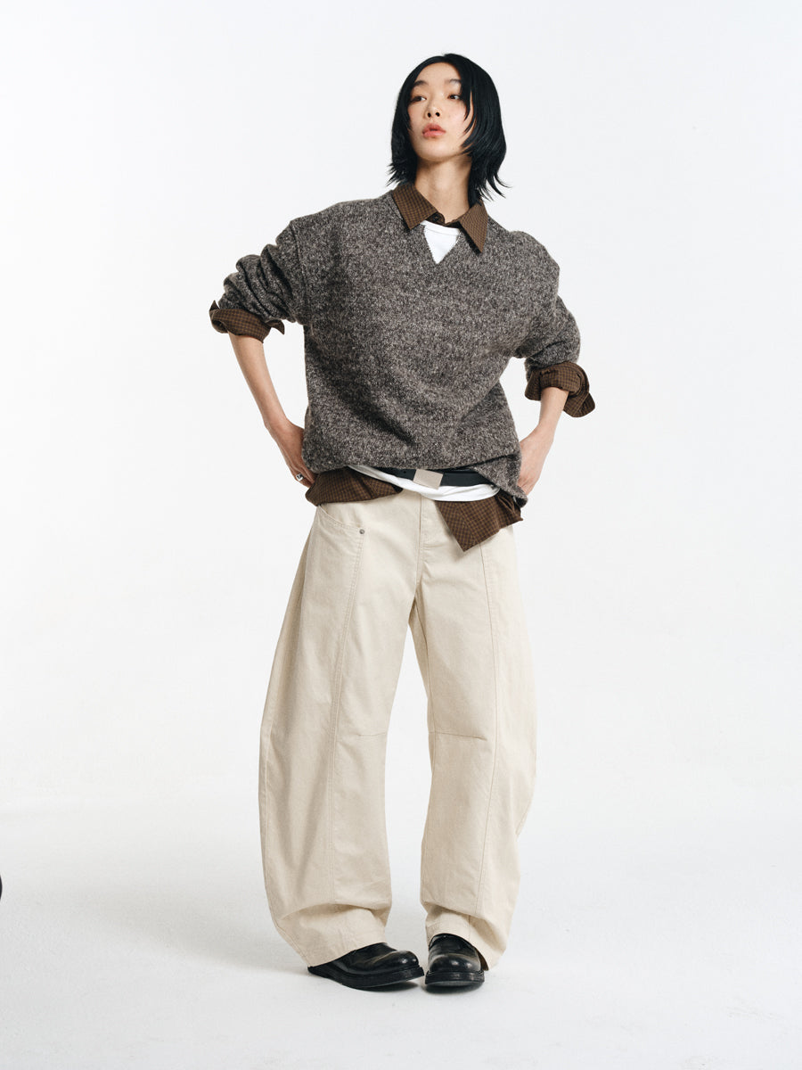 Cotton Rivet Casual Pants