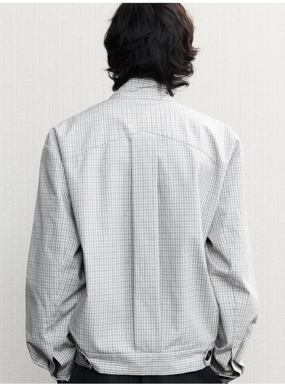 Cross-Color Pleated Jacket