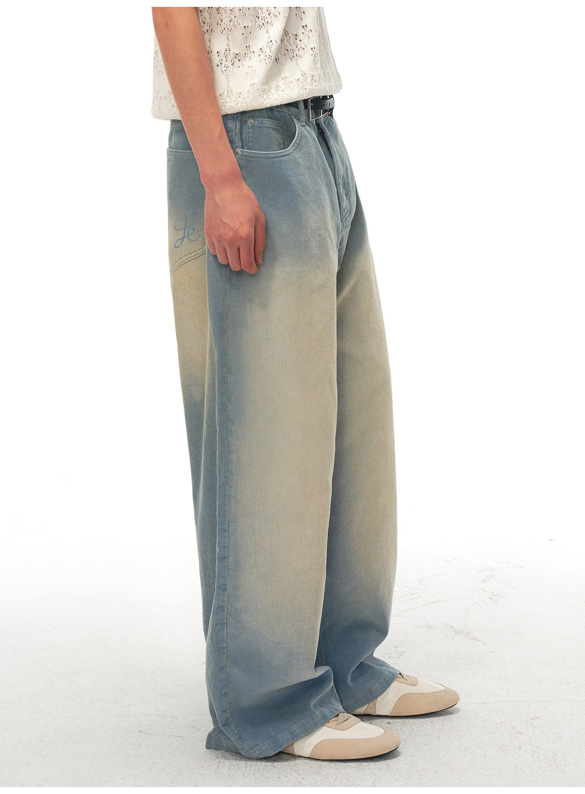Wash-treated Corduroy Casual Pants