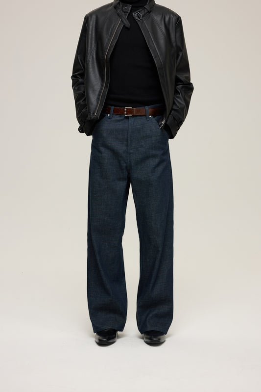 Moire Raw Denim Jeans