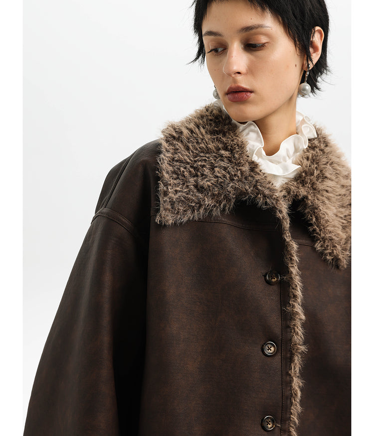 Reversible Faux Fur Jacket