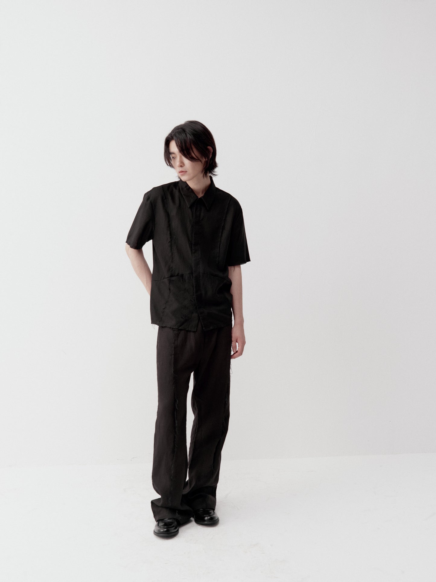 Straight-Shoulder Shirt