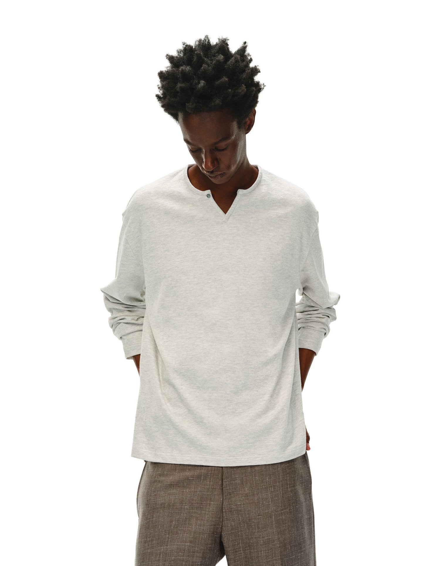 Haute Couture Linen Texture T-shirt