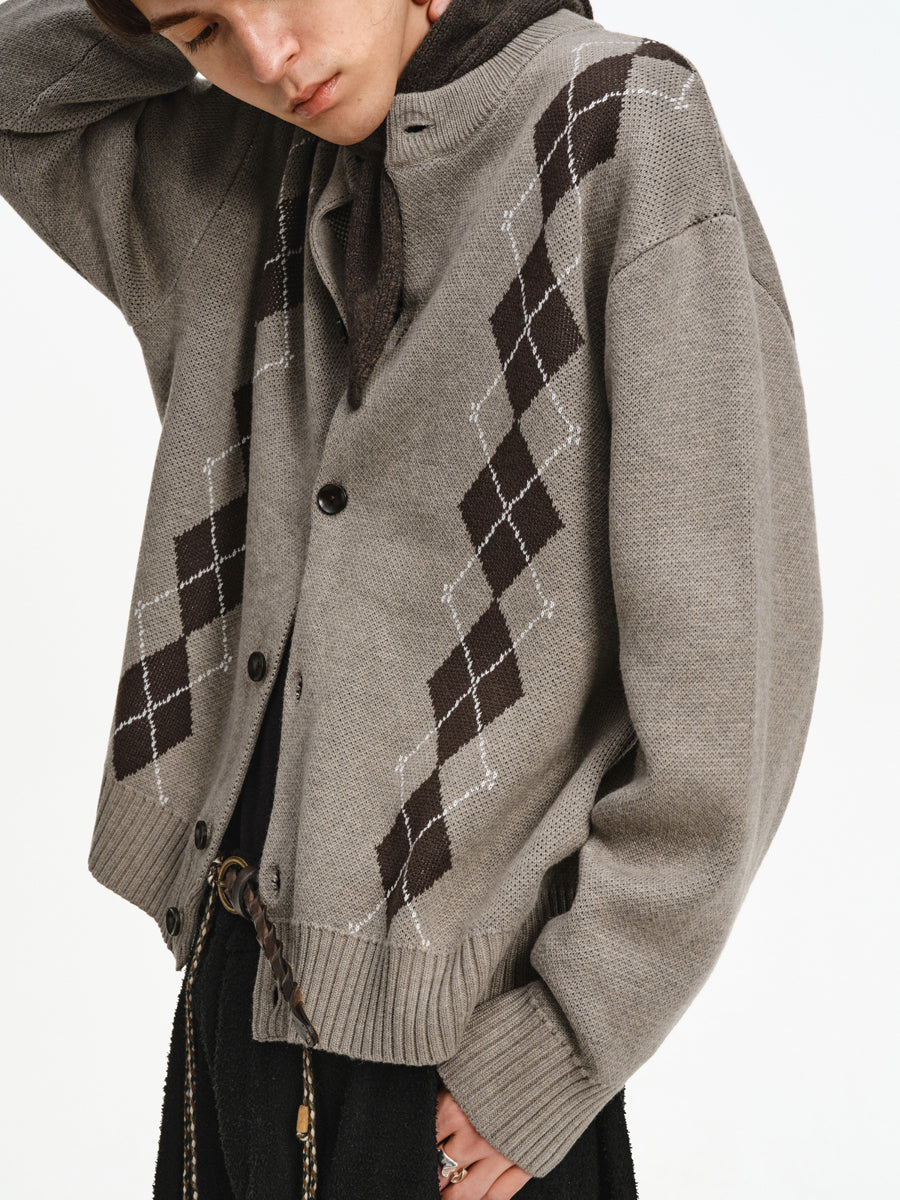 Hand-Draped Knit Cardigan