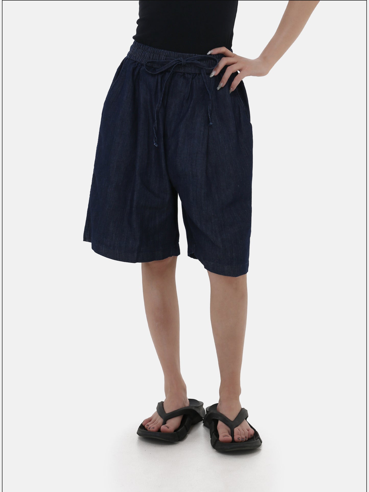 Trendy Loose-Fit Vintage-Style Denim Shirt Set