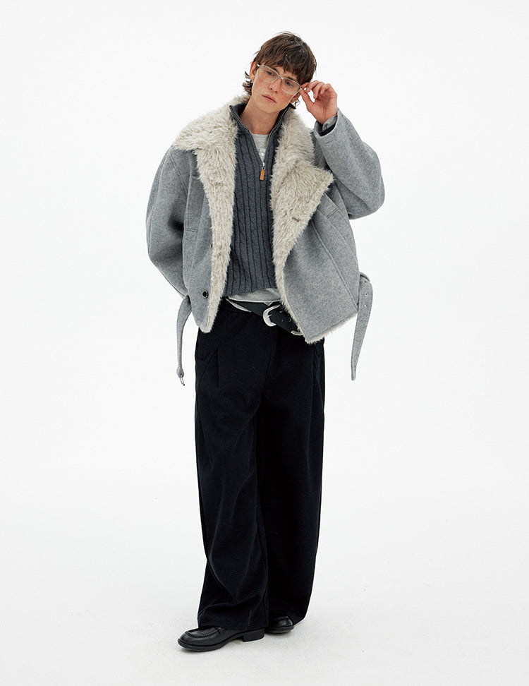 Double-breasted padded jacket