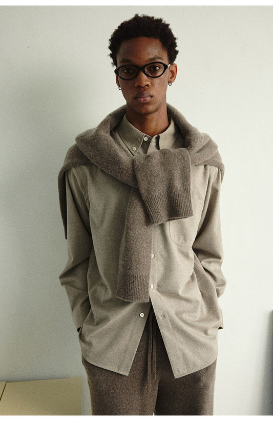 Single patch pocket shirt