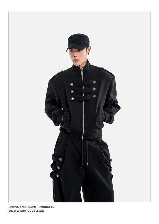 Multifunctional Wide-Shoulder Sweatshirt Set