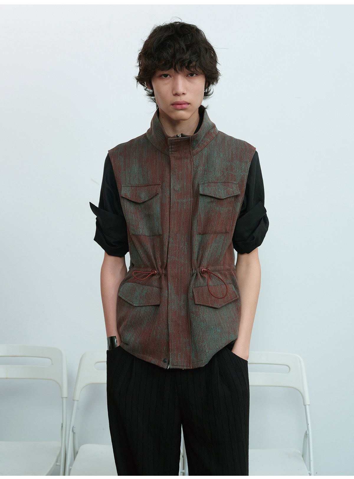 4-Pocket Drawstring Vest