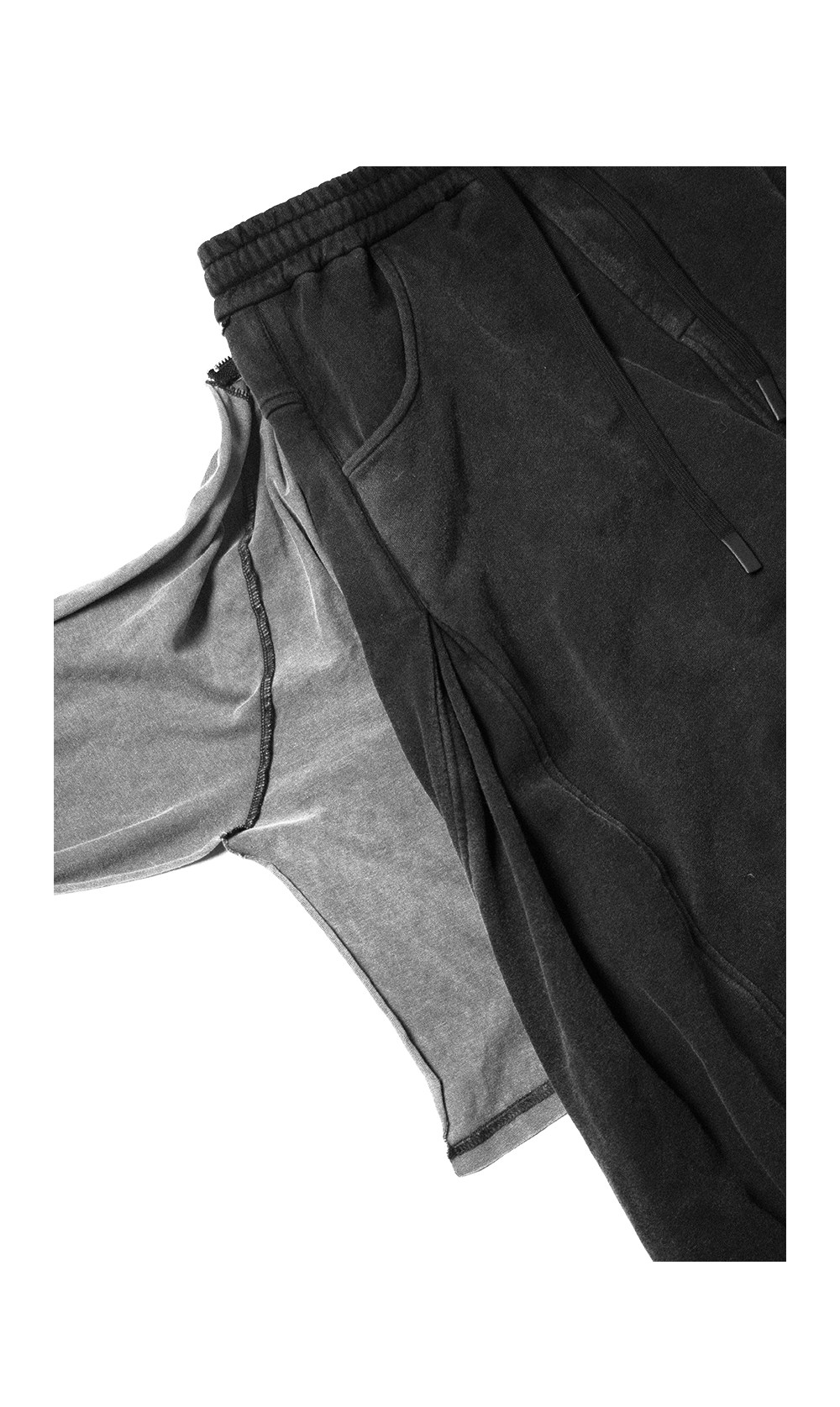 Removable T-shirt and sweatpants