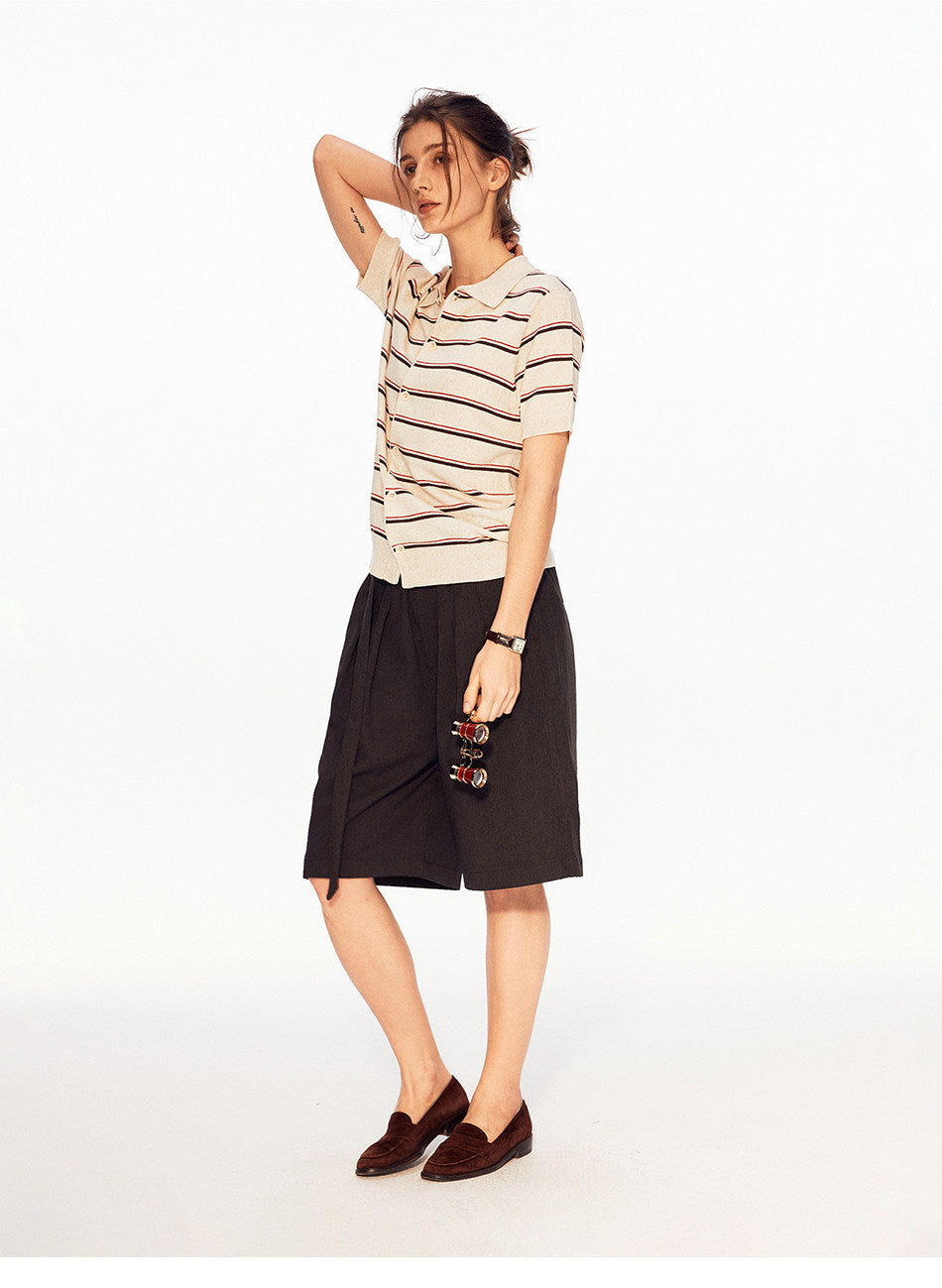 No-Iron Loose-Fit Shorts