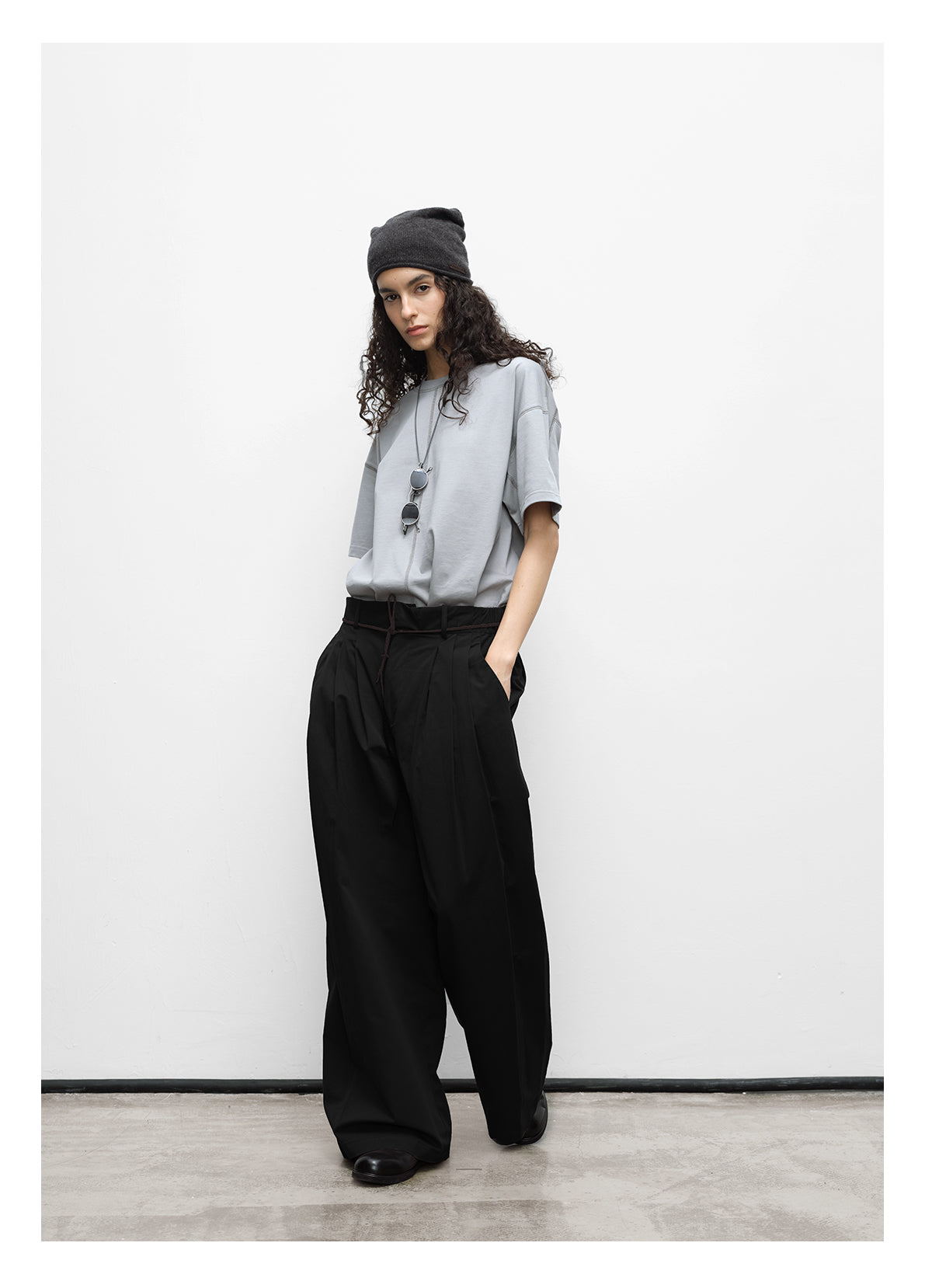 Elastic Waist Casual Pants