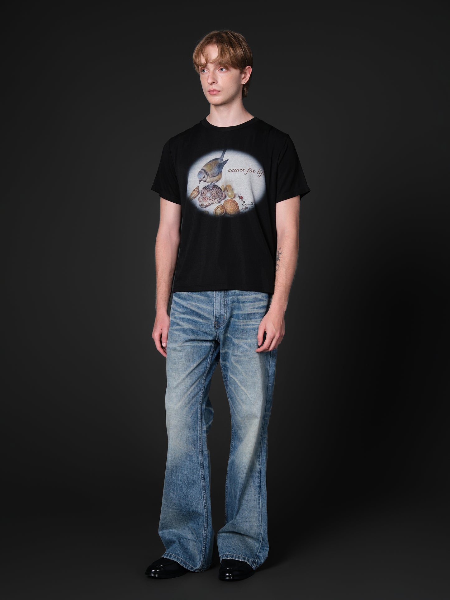 Colorful Bird Print T-shirt