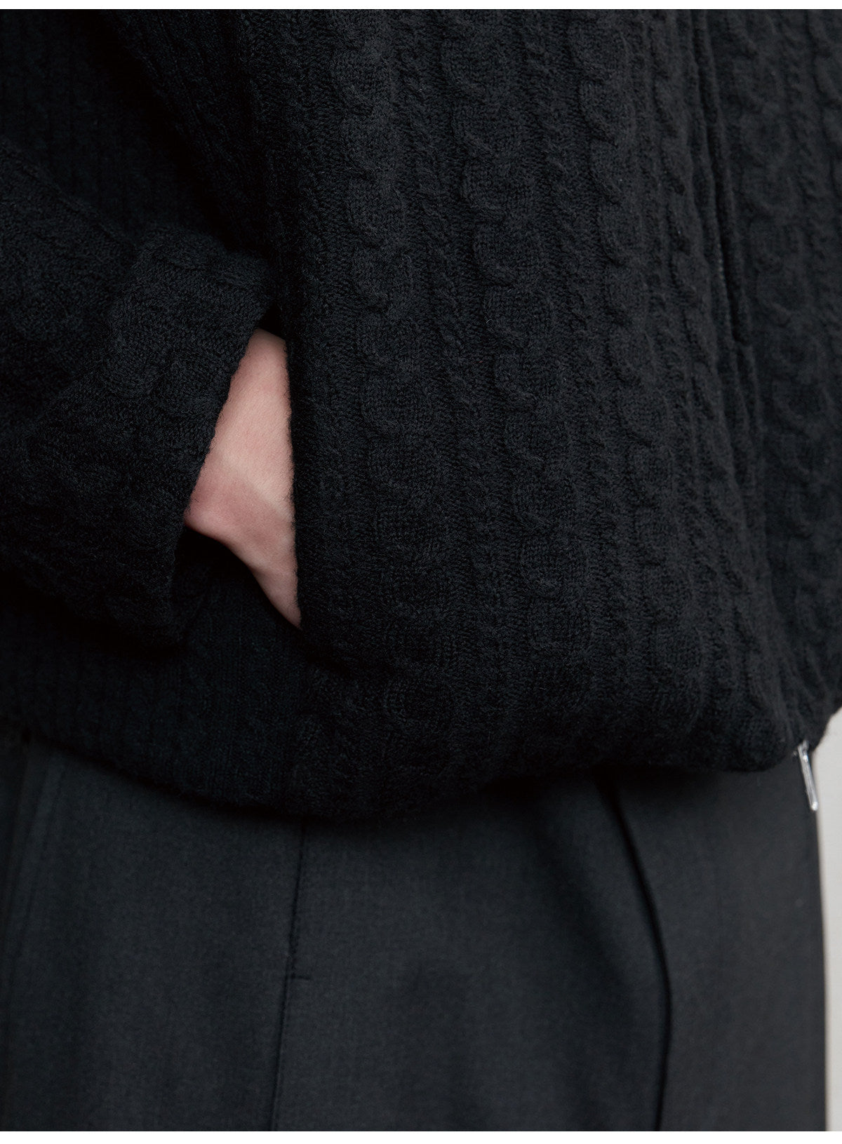 Lightweight Wool Knit Jacket