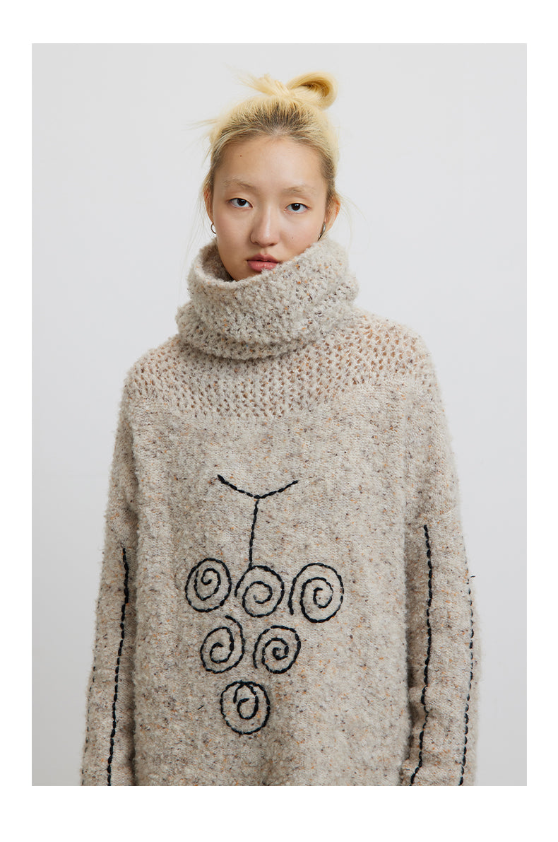 Handmade turtleneck sweater