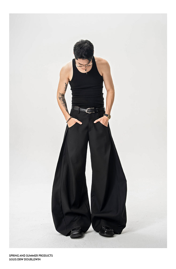 Heavyweight wide leg pants
