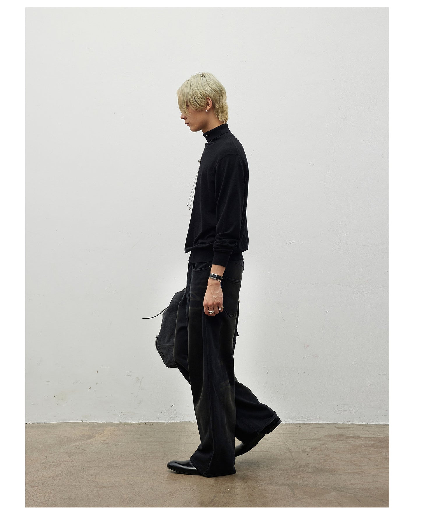 Faux Denim Sweatpants