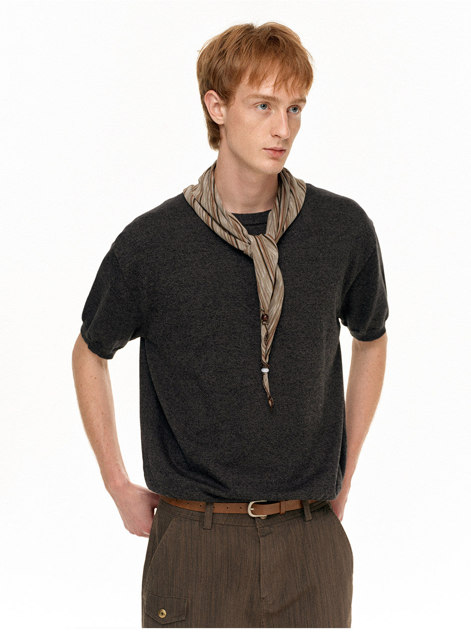 Round-Neck Casual Shirt