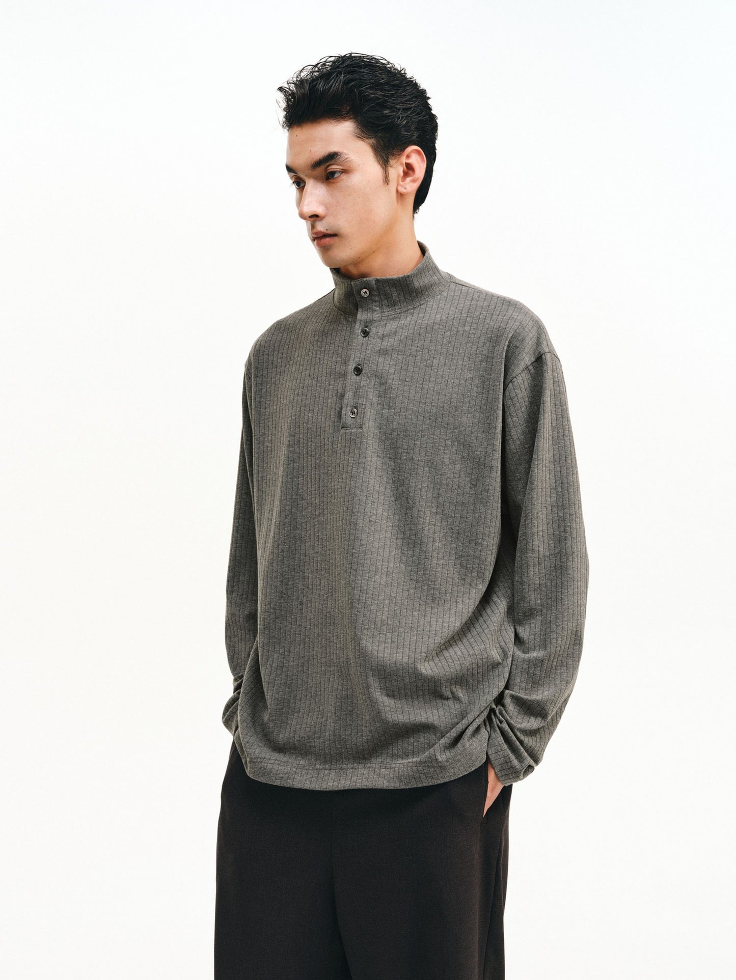 Half-High Collar Shirt