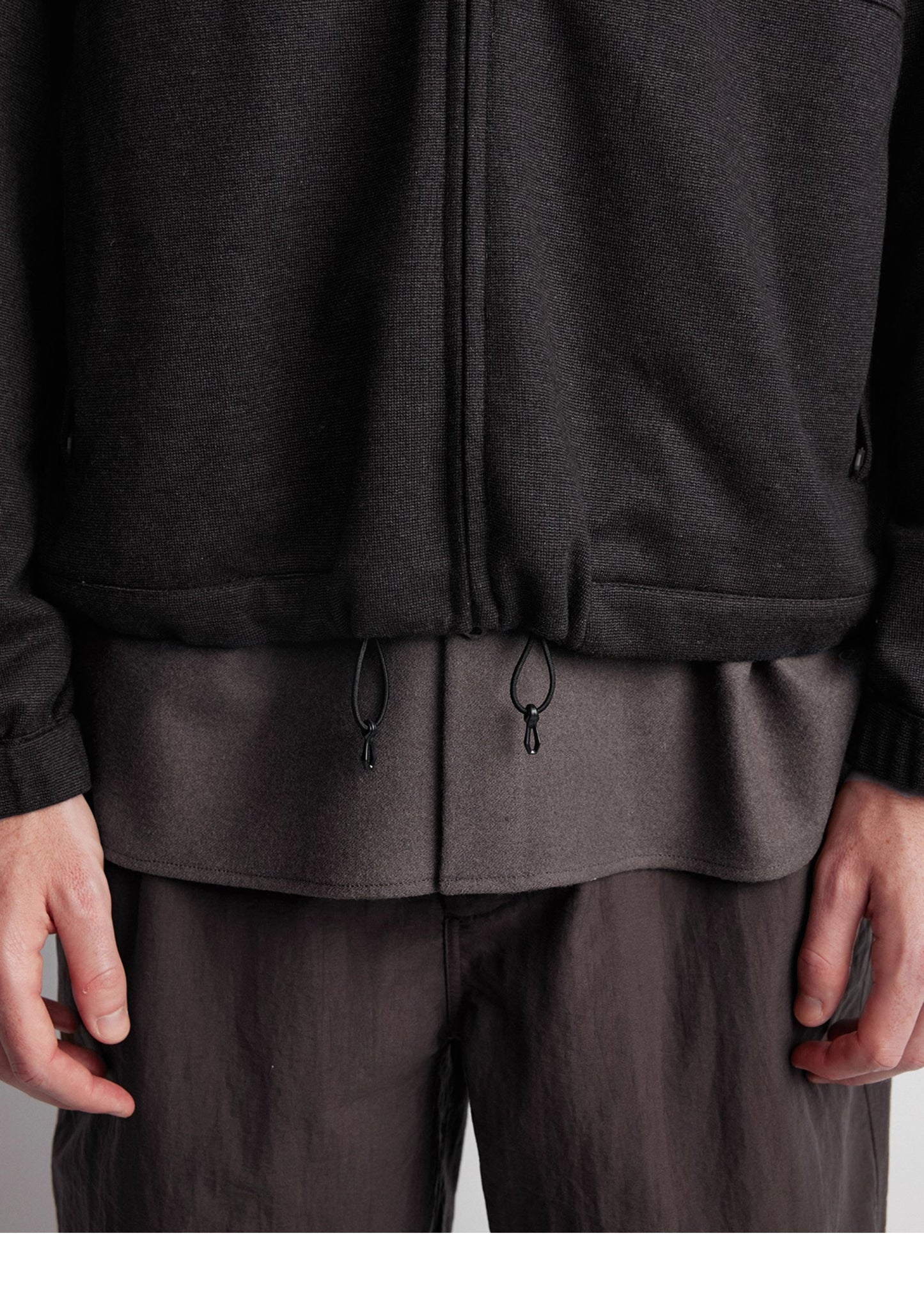 Wool Blend Zipper Jacket